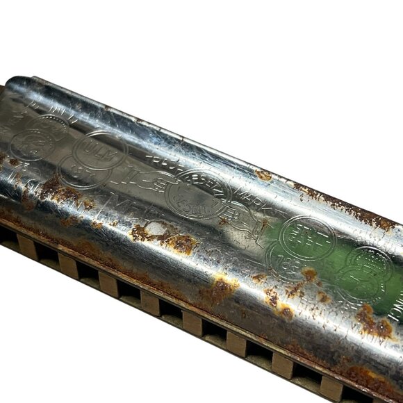 Vintage Hohner Marine Band Harmonica Lot Of 2 Special 20 Marine Band 1896 F & A - Picture 10 of 11